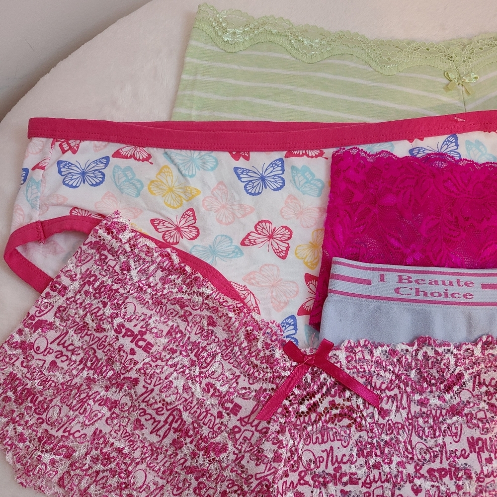 Y2K Vintage 5pk Sexy Colorful Graphic Boyshort Panties Size Lg - Picture 2 of 5
